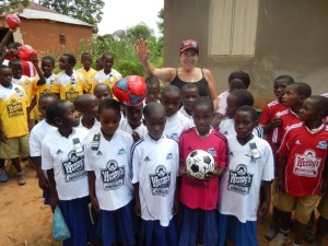 Soccer balls and uniforms for schools